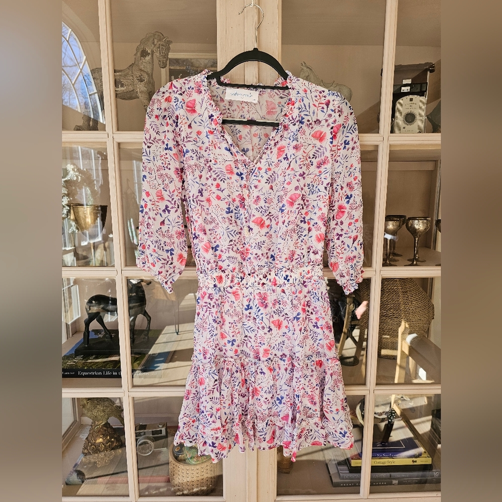 Walker & Wade Ibiza Floral Dress Azure